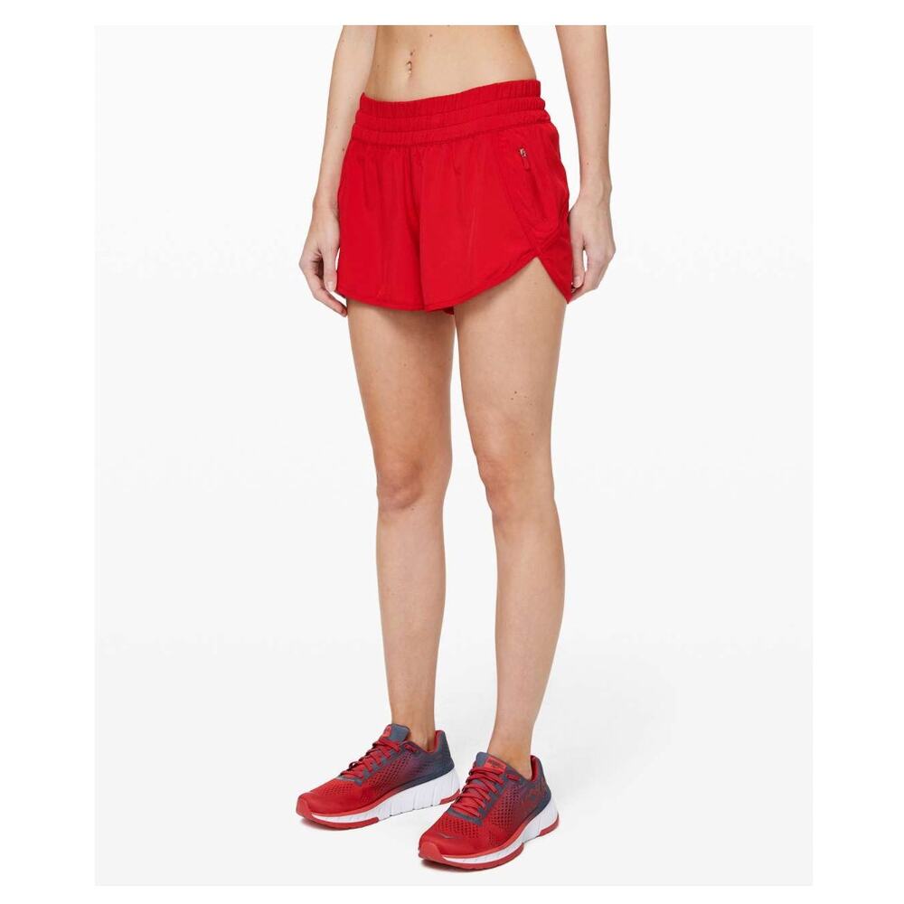 Lululemon Tracker Short V *4" in Red Lined size 8 - Picture 3 of 14